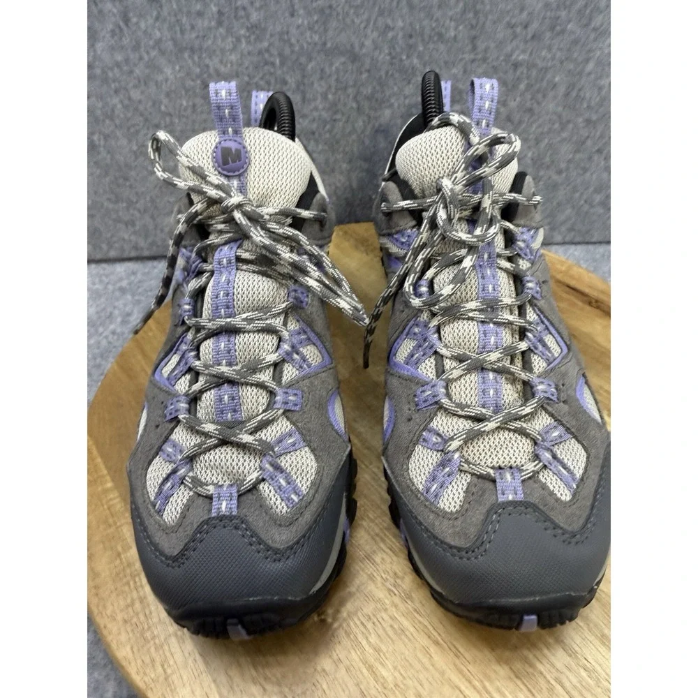 Merrell Women's Taupe and Lavender Hiking Sneakers - Picture 5 of 12